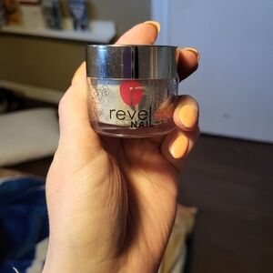 Silver glitter nail dip powder